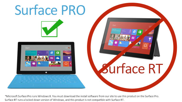 compatible avec Surface Pro, pas Surface RT