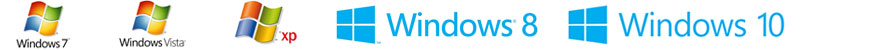 compatible avec windows xp, vista, windows 7, 8